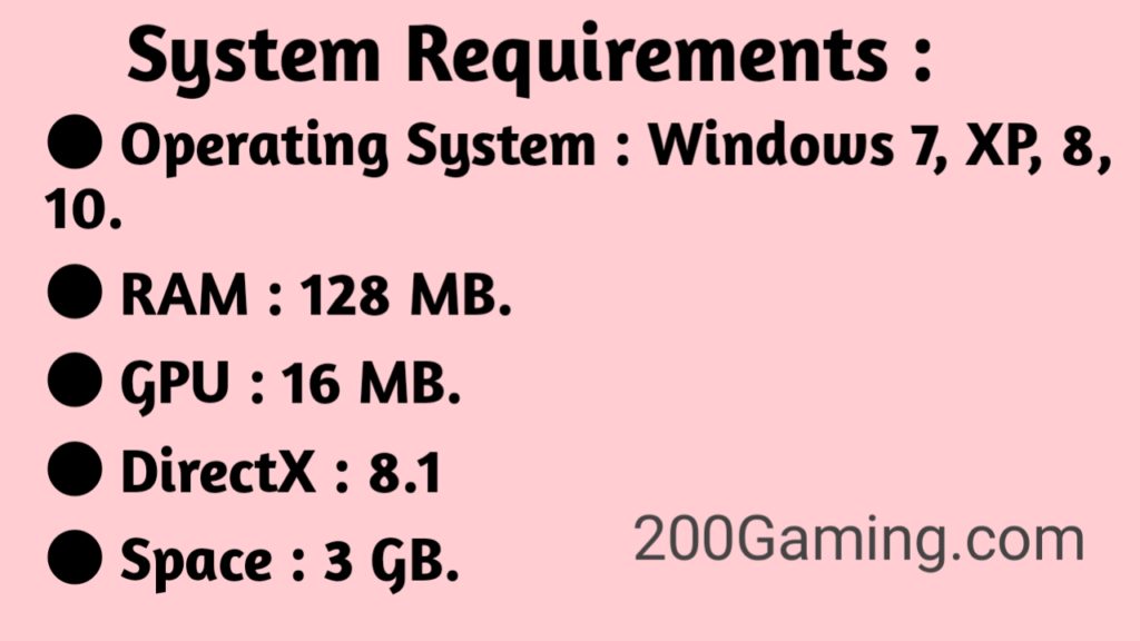 Mafia 1 system requirements